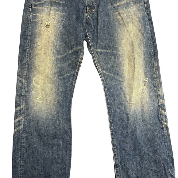 PRPS Men's wide leg distressed button fly jeans Size 38 - Picture 5 of 11